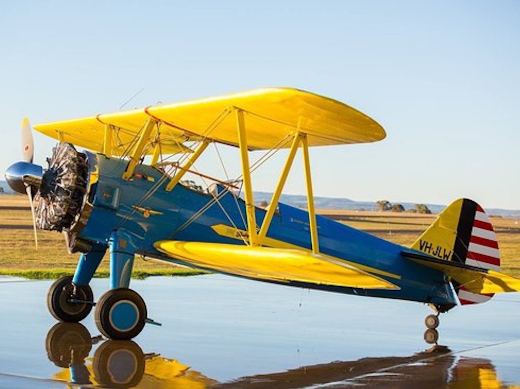 Jet Fighter: Adventure and Adrenaline flights in Australia - Boeing Stearman